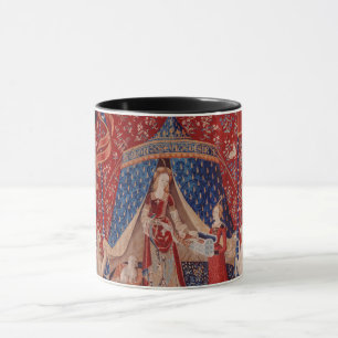 Lady and Unicorn Medieval Tapestry Desire Mug