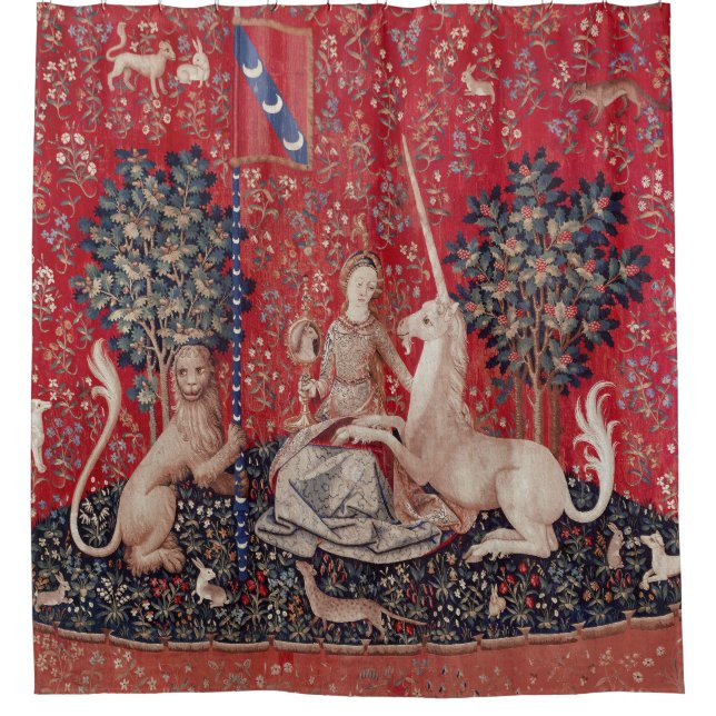 Lady and Unicorn Medieval Tapestry Sight (Front)