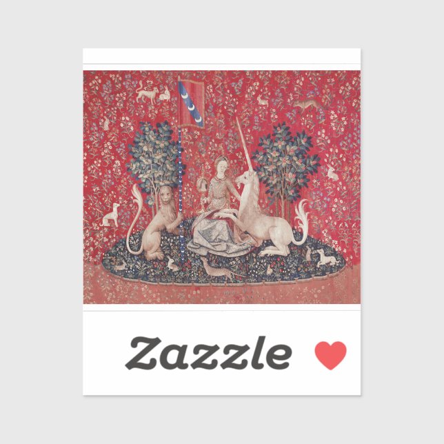 Lady and Unicorn Medieval Tapestry Sight (Sheet)