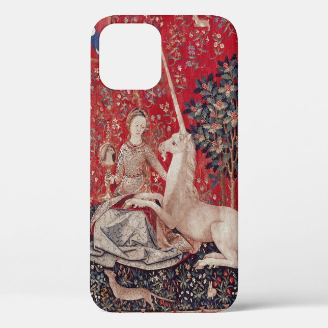 Lady and Unicorn Medieval Tapestry Sight Case-Mate iPhone Case (Back)