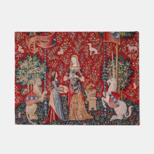 Lady and Unicorn Medieval Tapestry Smell Doormat
