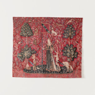 Lady and Unicorn Medieval Tapestry Touch