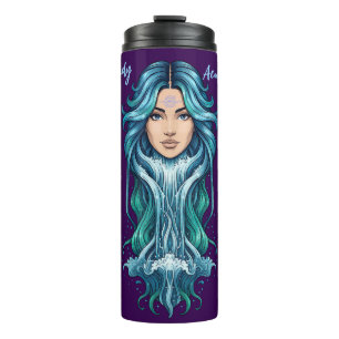 Lady Aquario Thermal Glass - Zodiacal Mystery Tumbler