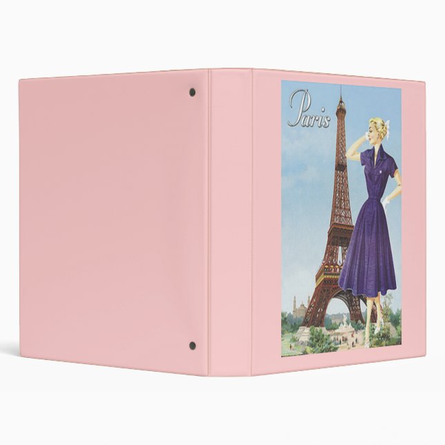 Lady at the Eiffel Tower Binder (Background)