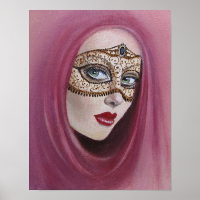 LADY AT THE MASQUERADE BALL POSTER (Front)