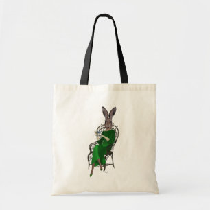 Lady Bella Rabbit Taking Tea 2 Tote Bag