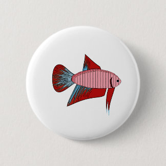 Lady Betta - Veiltail 2 Inch Round Button