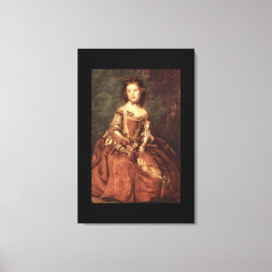 Lady Betty Hamilton', Sir_Portraits Canvas Print