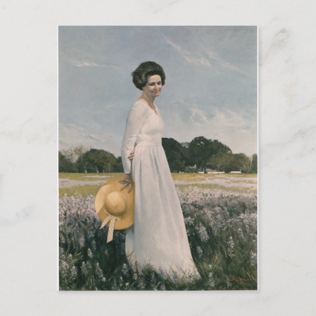 Lady Bird Johnson - Aaron Shikler (1978) Postcard (Front)