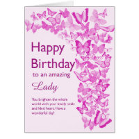 Lady Birthday Butterflies