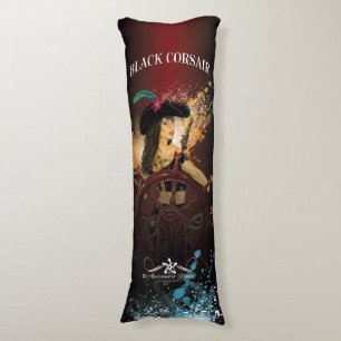 Lady Black Corsair Body Pillow