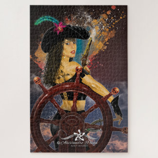 Lady Black Corsair Jigsaw Puzzle