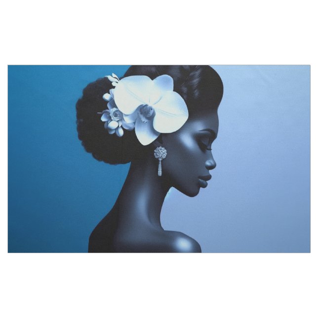 Lady Blue  Fabric (Fat Quarter)