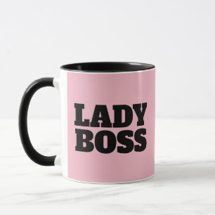LADY BOSS PINK COFFEE MUGS