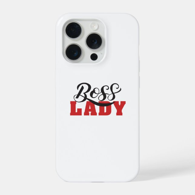 Lady Boss – Strong Confident Woman Design iPhone Case (Back)