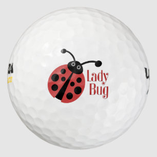 Lady Bug Animal Print Logo Golf Balls