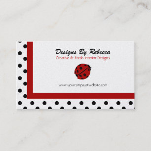 Lady Bug Business Cards
