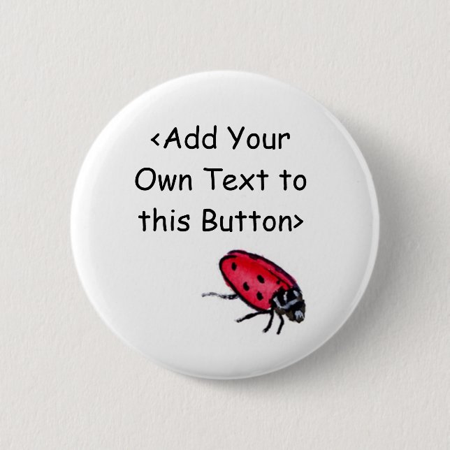 Lady Bug Button (Front)