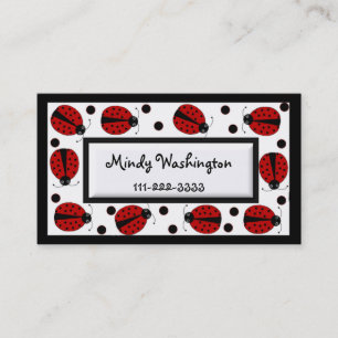 Lady Bug calling Card