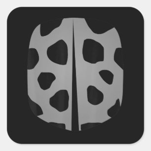 Lady Bug Costume Insect Wings Halloween Easy Lazy Square Sticker