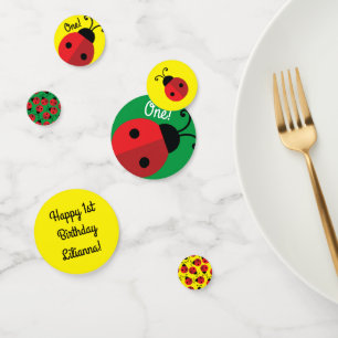 Lady Bug Cute Kids Birthday Party Confetti