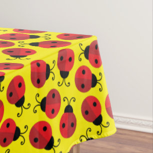 Lady Bug Cute Kid's Ladybug Birthday Party Tablecloth