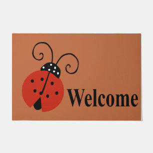 Lady Bug Doormat, Cute Welcome Mat, Housewarming  Doormat