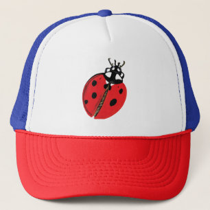 Lady Bug Illustration Trucker Hat