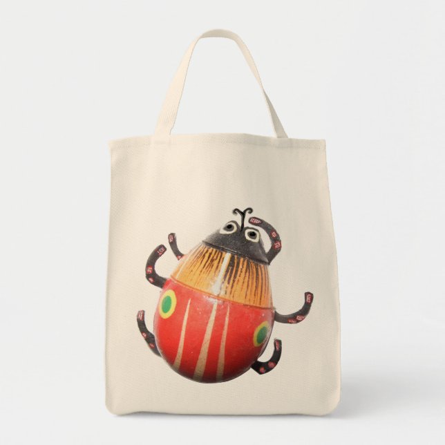 Lady Bug My Bug OUT reusable Tote Bag (Front)