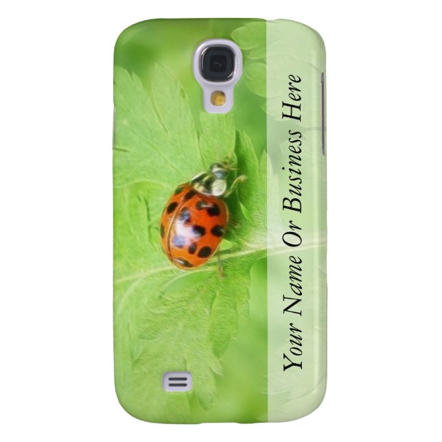 Lady Bug on Feverfew Leaf Case-Mate Samsung Galaxy Case (Back)