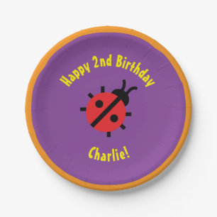 Lady Bug Paper Plates Animal Birthday Party