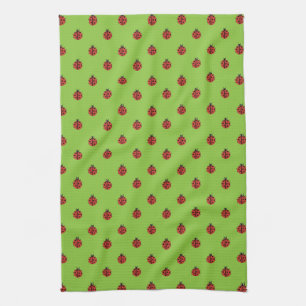 Lady bug patterns kitchen towel