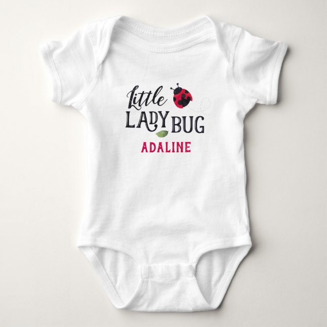 Lady Bug Personalized Bodysuit (Front)