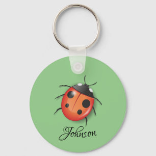 Lady Bug Personalized Key Chain