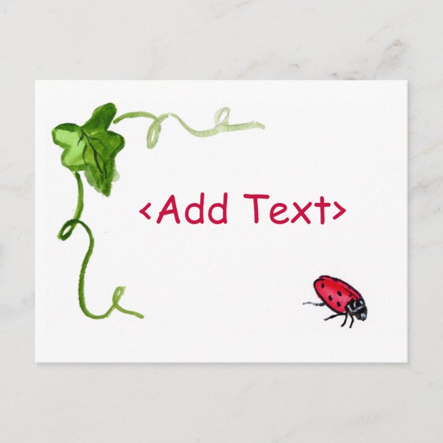 Lady Bug Postcard (Front)