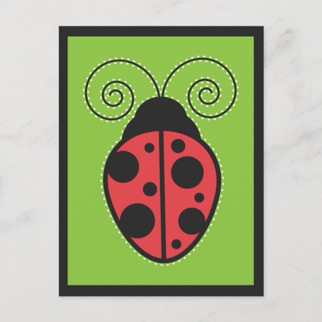 Lady Bug Postcard (Front)