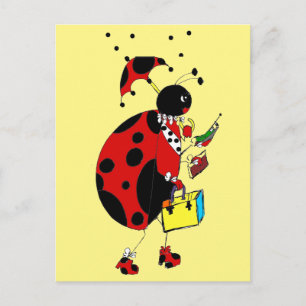 Lady Bug Postcard