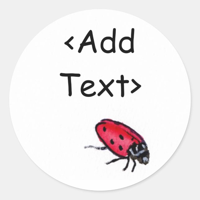 Lady Bug Sticker (Front)