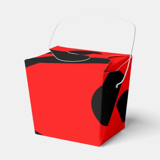 Lady Bug Take Out Favour Box (Front Side)