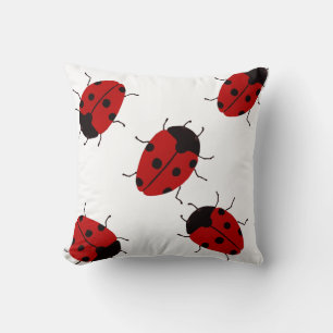 Lady Bug Throw Pillow