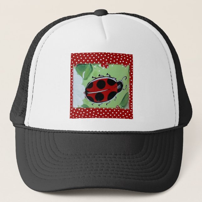 Lady Bug Trucker Hat (Front)