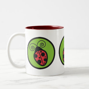 Lady Bug Two-Tone Coffee Mug