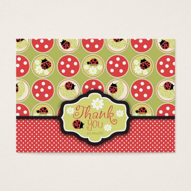 Lady Bug TY Gift Tag (Front)