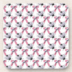 Lady Bugs and Bows Coaster