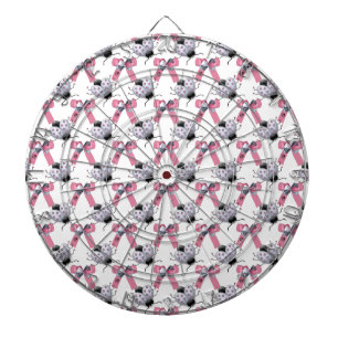 Lady Bugs and Bows Dartboard