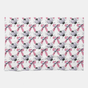 Lady Bugs and Bows Kitchen Towel