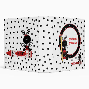 Lady Bugs and Polka Dots Teacher's Class Planner Binder