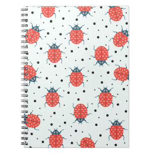 Lady Bugs and Spots Pattern Notebook Journal