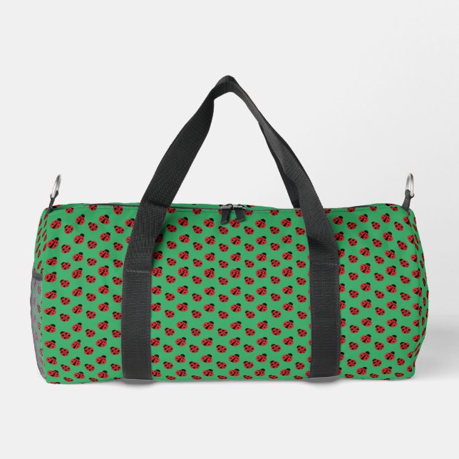 Lady Bugs Design All-Over Print Duffel Bag (Back)