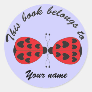 lady bugs, livre étiquettes
